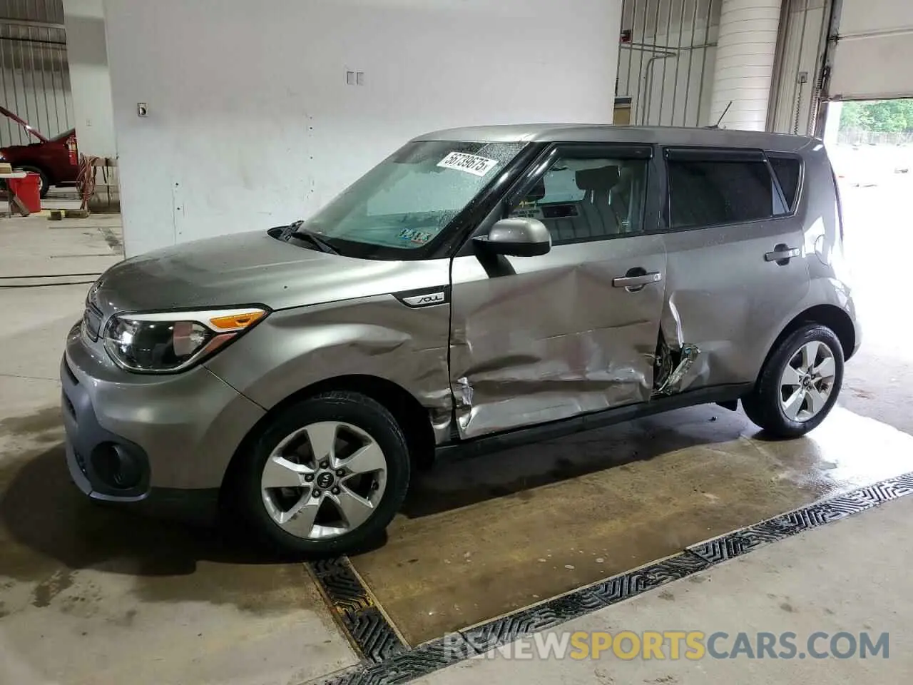 1 Photograph of a damaged car KNDJN2A28K7656703 KIA SOUL 2019
