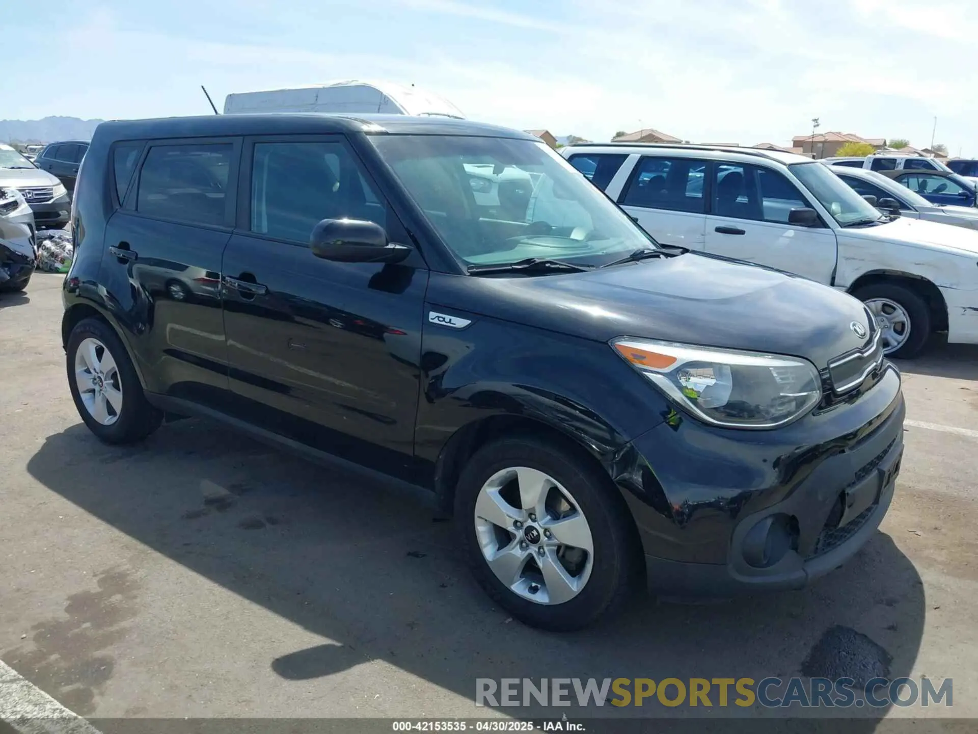 1 Photograph of a damaged car KNDJN2A28K7688177 KIA SOUL 2019