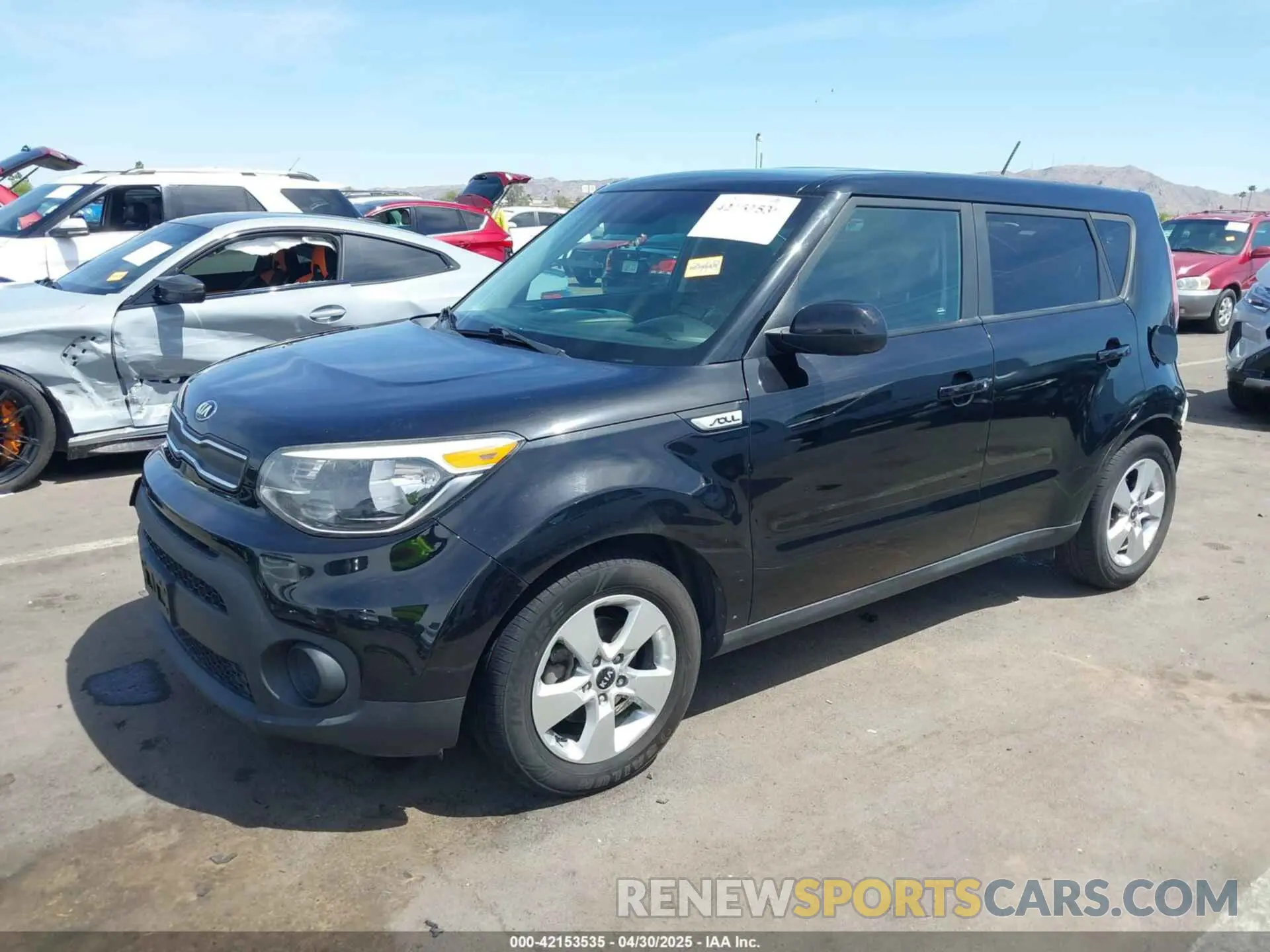 2 Photograph of a damaged car KNDJN2A28K7688177 KIA SOUL 2019