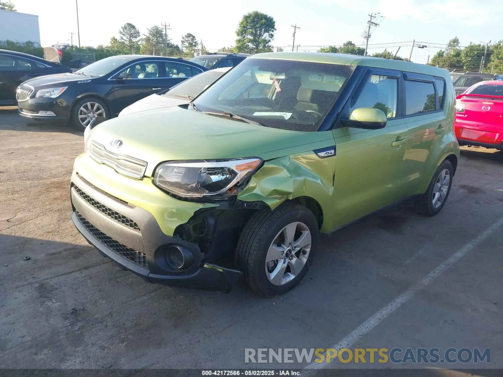 2 Photograph of a damaged car KNDJN2A28K7914346 KIA SOUL 2019