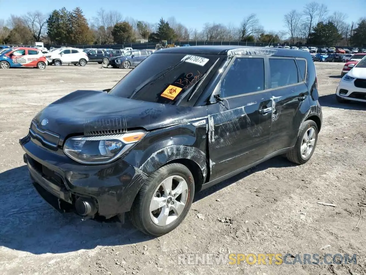 1 Photograph of a damaged car KNDJN2A28K7921734 KIA SOUL 2019