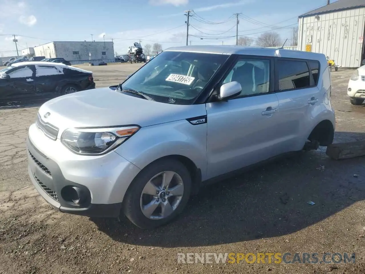 1 Photograph of a damaged car KNDJN2A29K7696157 KIA SOUL 2019