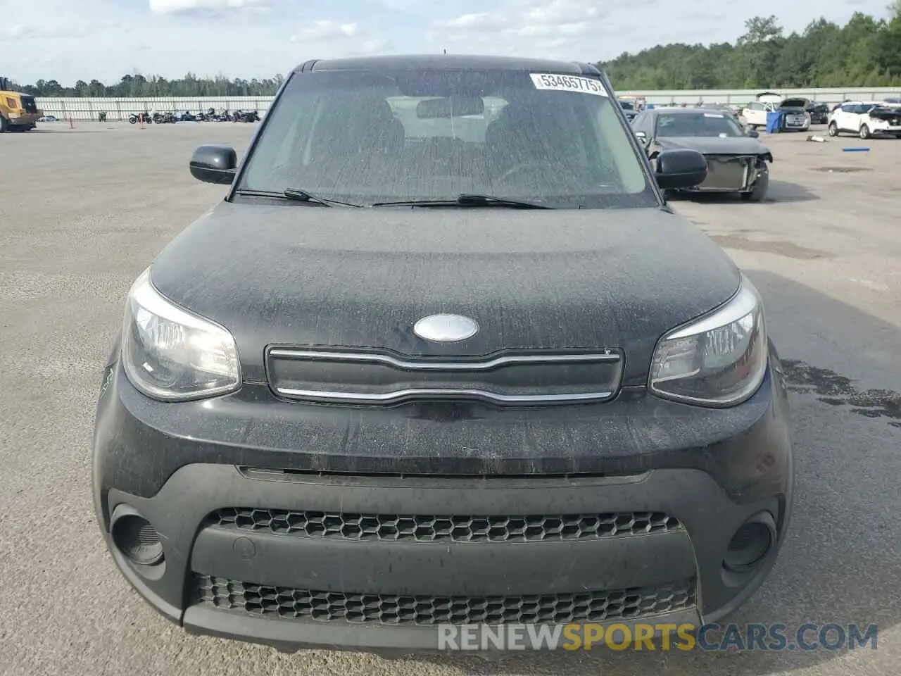 5 Photograph of a damaged car KNDJN2A29K7921032 KIA SOUL 2019
