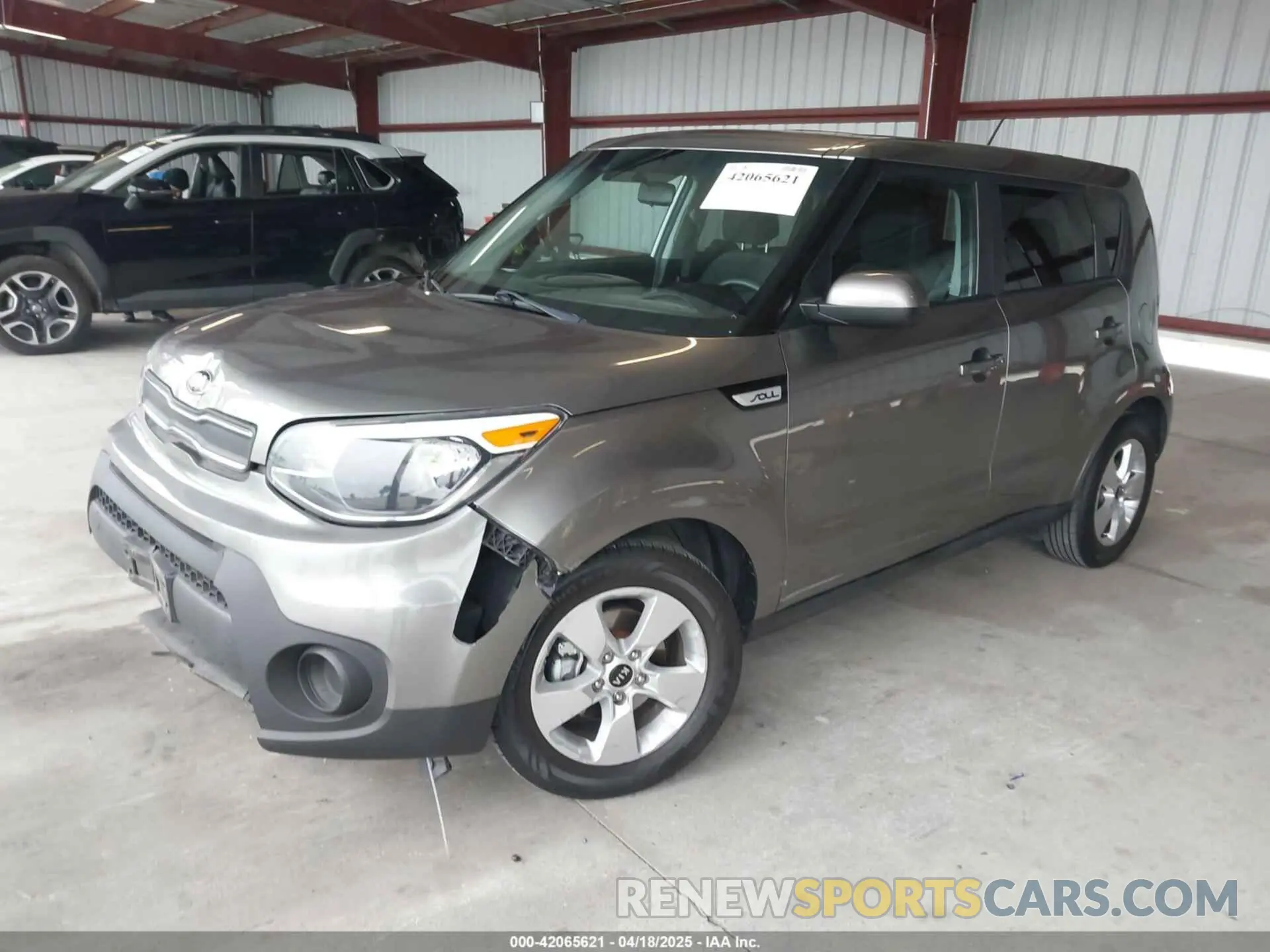 2 Photograph of a damaged car KNDJN2A2XK7022048 KIA SOUL 2019