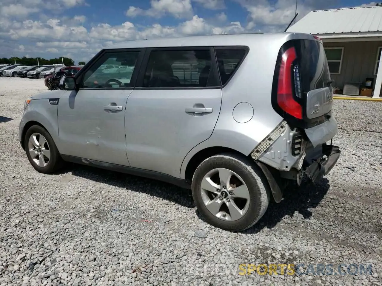 2 Photograph of a damaged car KNDJN2A2XK7023250 KIA SOUL 2019