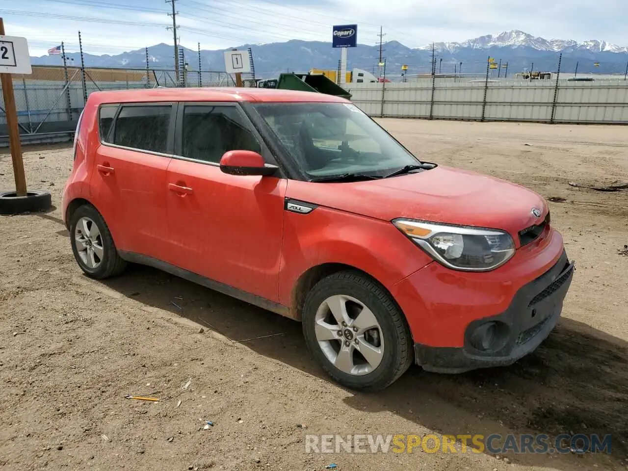 4 Photograph of a damaged car KNDJN2A2XK7023992 KIA SOUL 2019