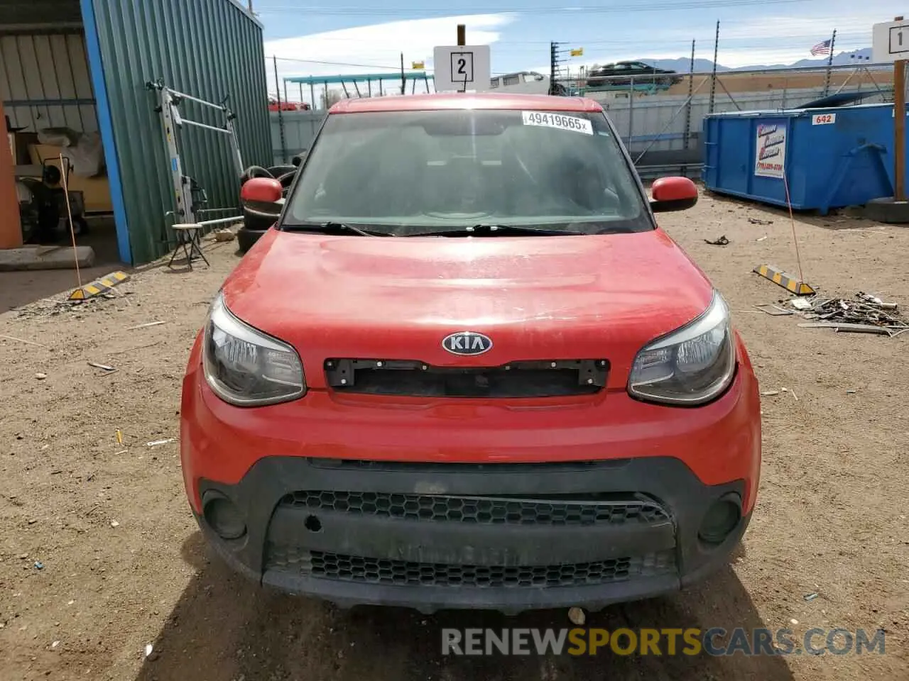 5 Photograph of a damaged car KNDJN2A2XK7023992 KIA SOUL 2019