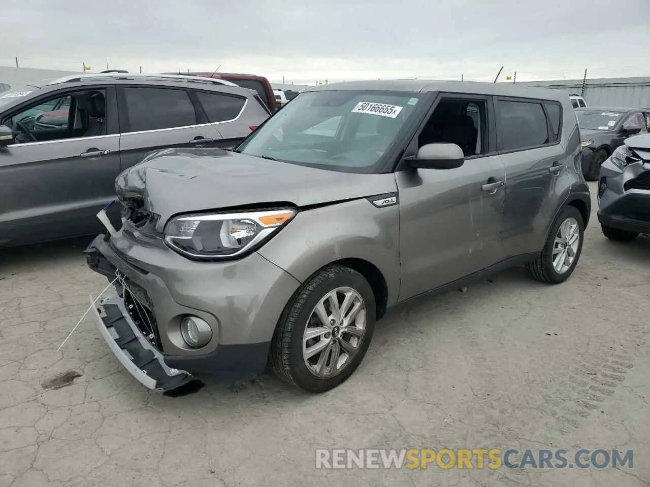 1 Photograph of a damaged car KNDJP3A50K7649934 KIA SOUL 2019
