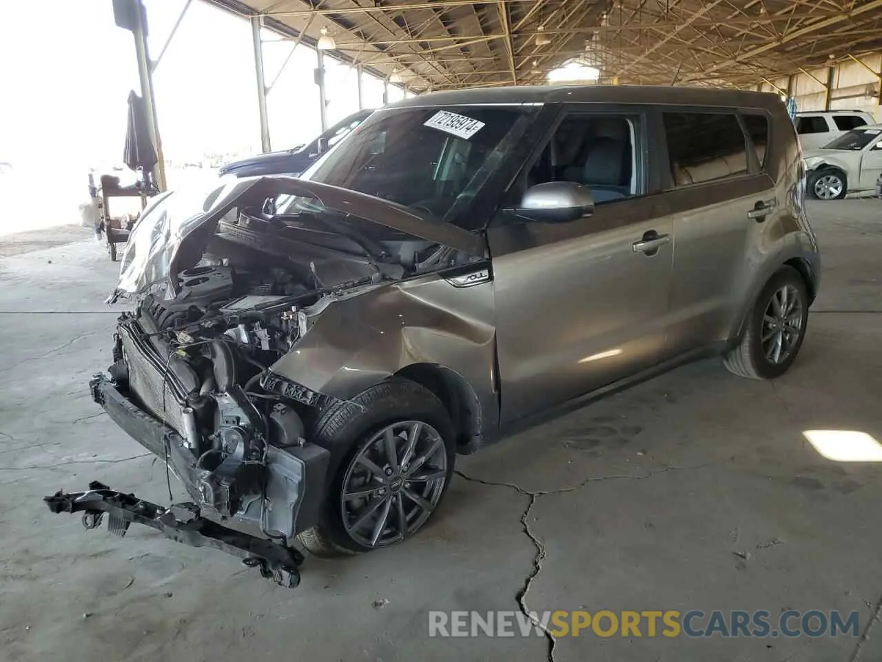 1 Photograph of a damaged car KNDJP3A50K7655488 KIA SOUL 2019