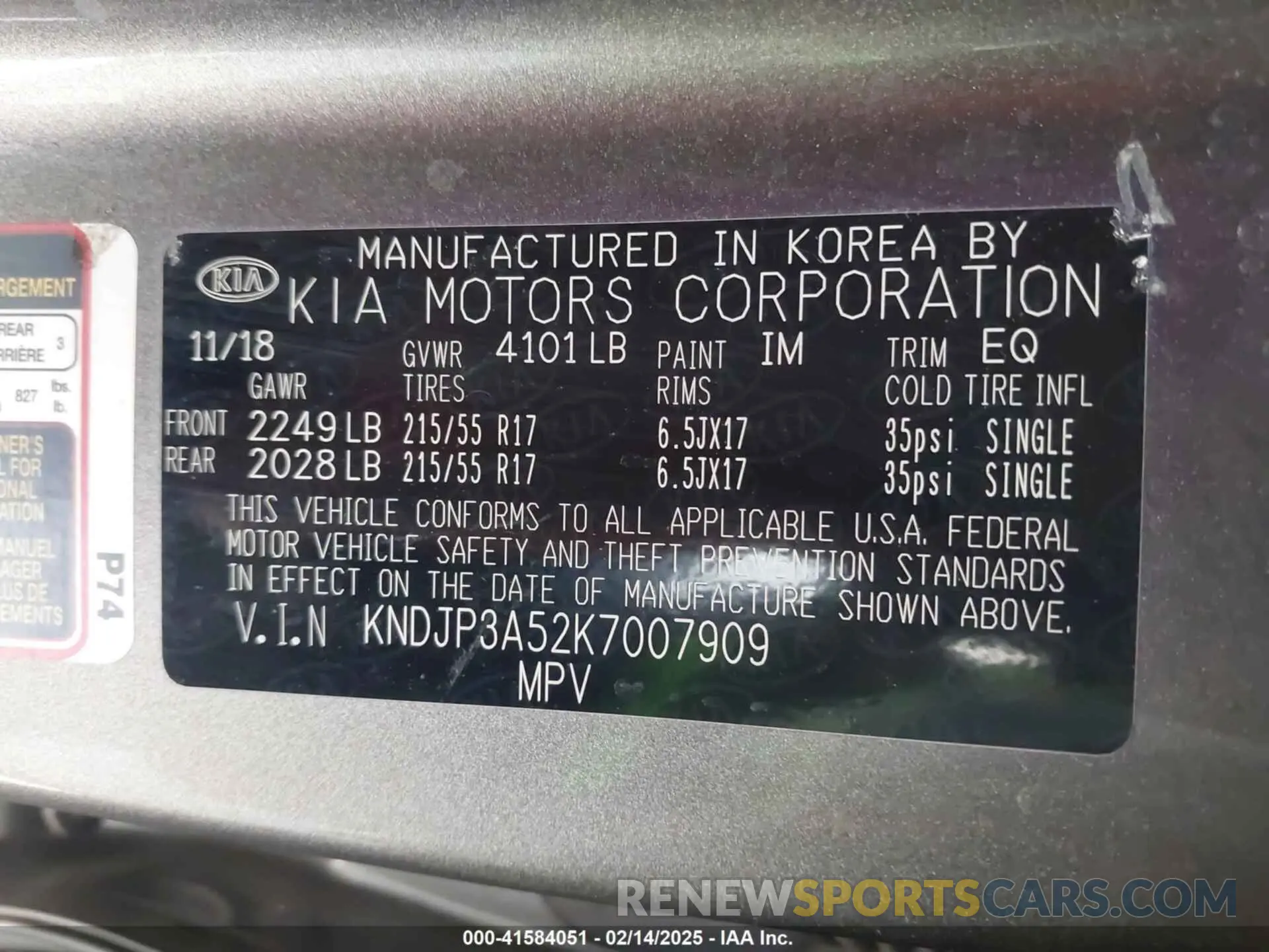 9 Photograph of a damaged car KNDJP3A52K7007909 KIA SOUL 2019