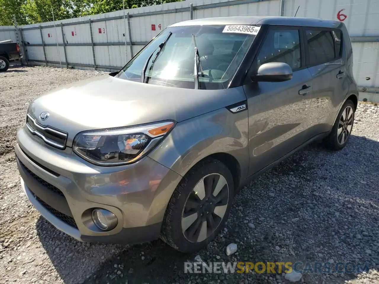 1 Photograph of a damaged car KNDJP3A52K7017744 KIA SOUL 2019
