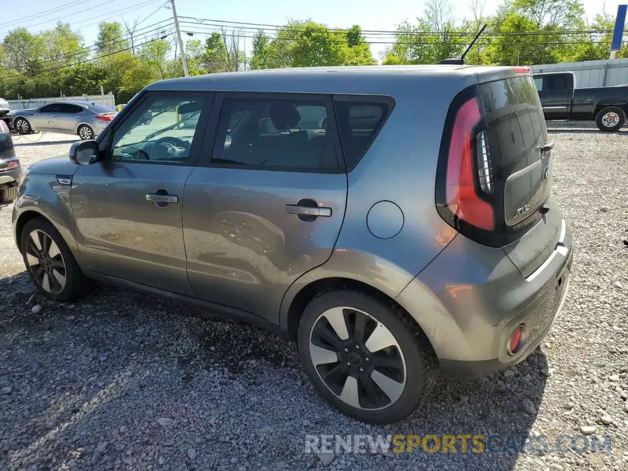 2 Photograph of a damaged car KNDJP3A52K7017744 KIA SOUL 2019