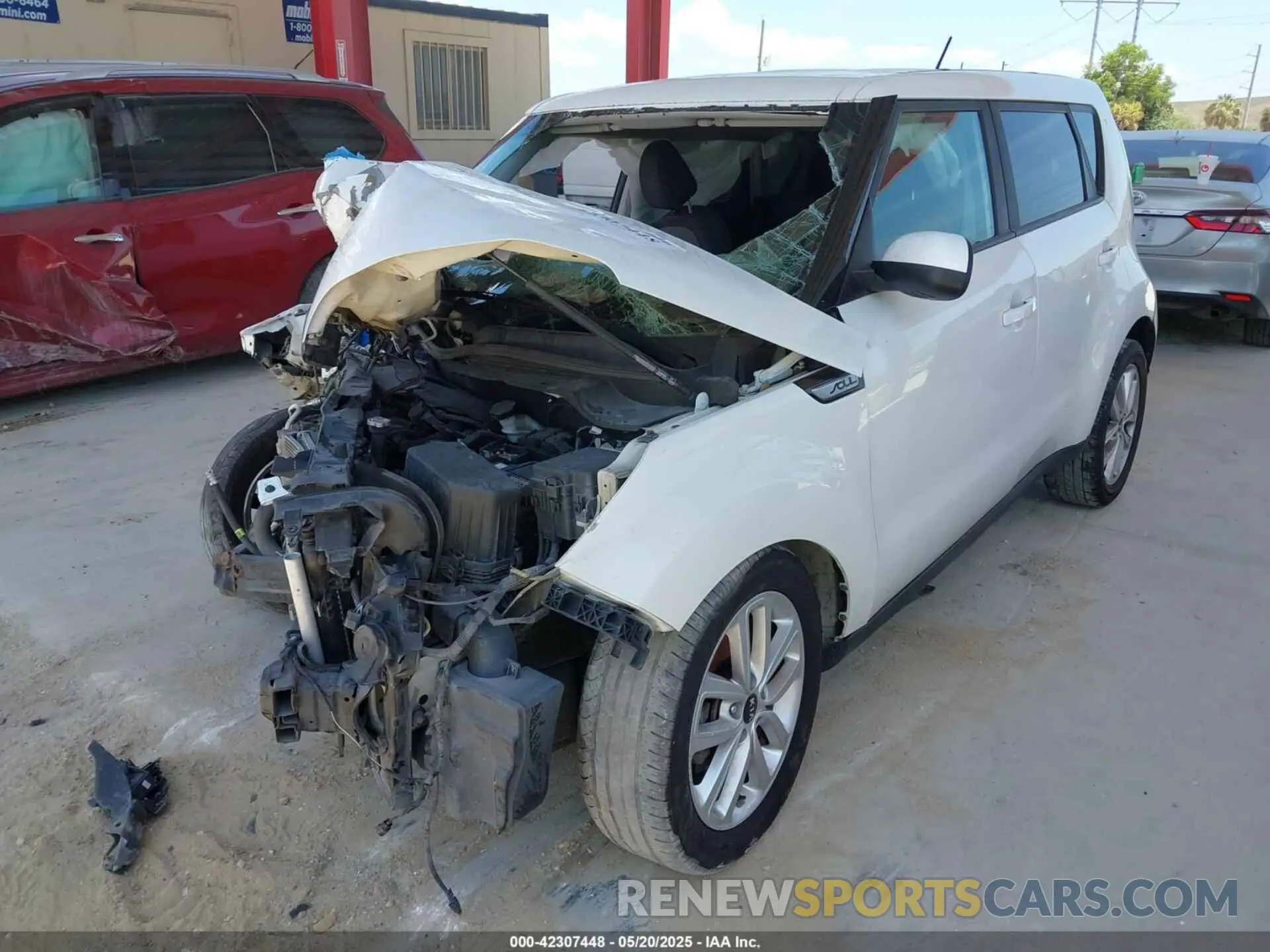 2 Photograph of a damaged car KNDJP3A54K7671564 KIA SOUL 2019