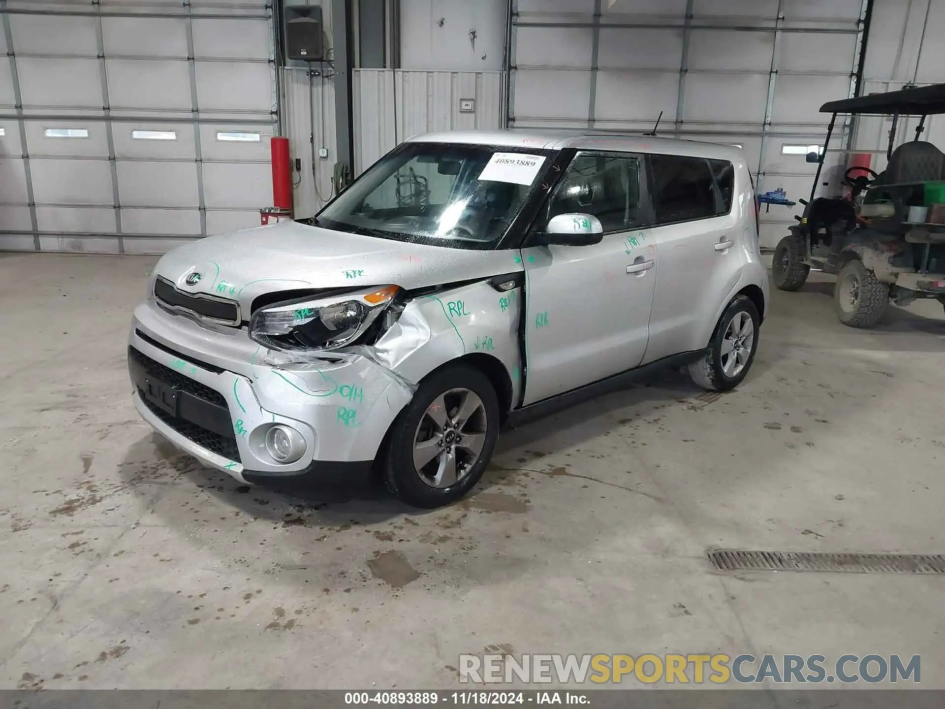 2 Photograph of a damaged car KNDJP3A56K7698796 KIA SOUL 2019