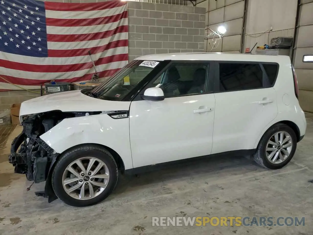1 Photograph of a damaged car KNDJP3A56K7918289 KIA SOUL 2019