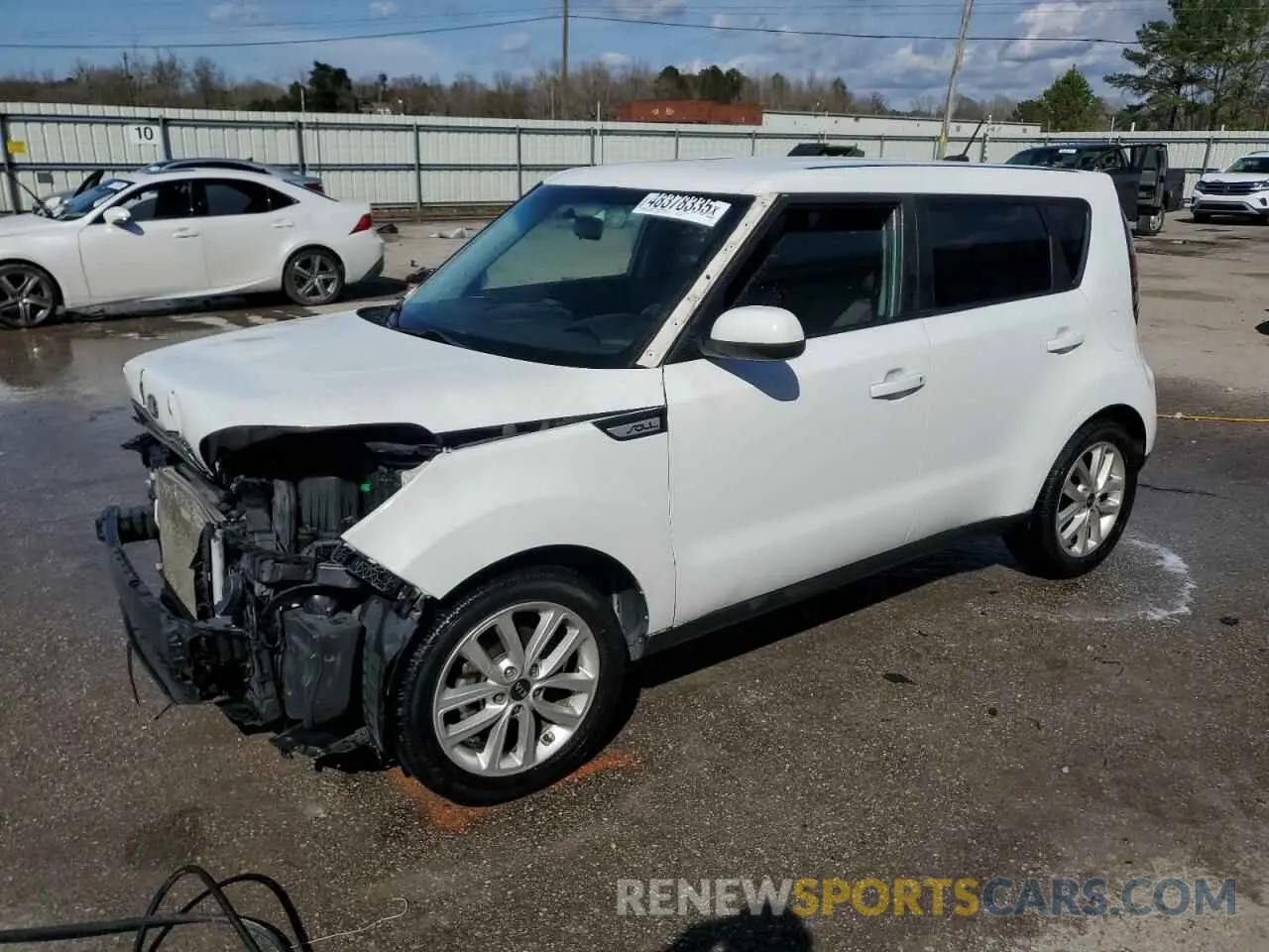 1 Photograph of a damaged car KNDJP3A57K7012958 KIA SOUL 2019