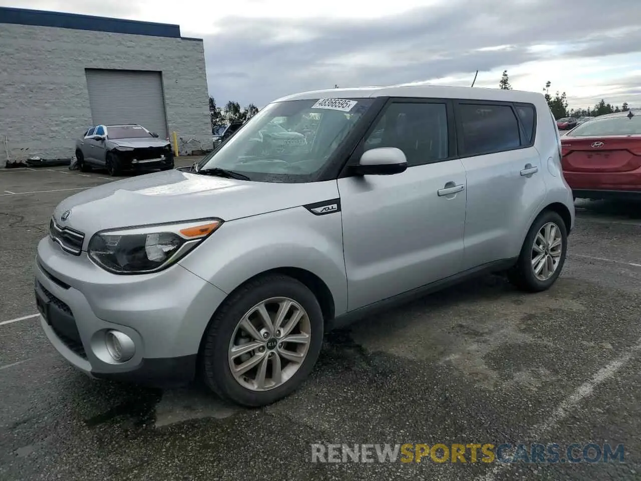 1 Photograph of a damaged car KNDJP3A58K7698797 KIA SOUL 2019