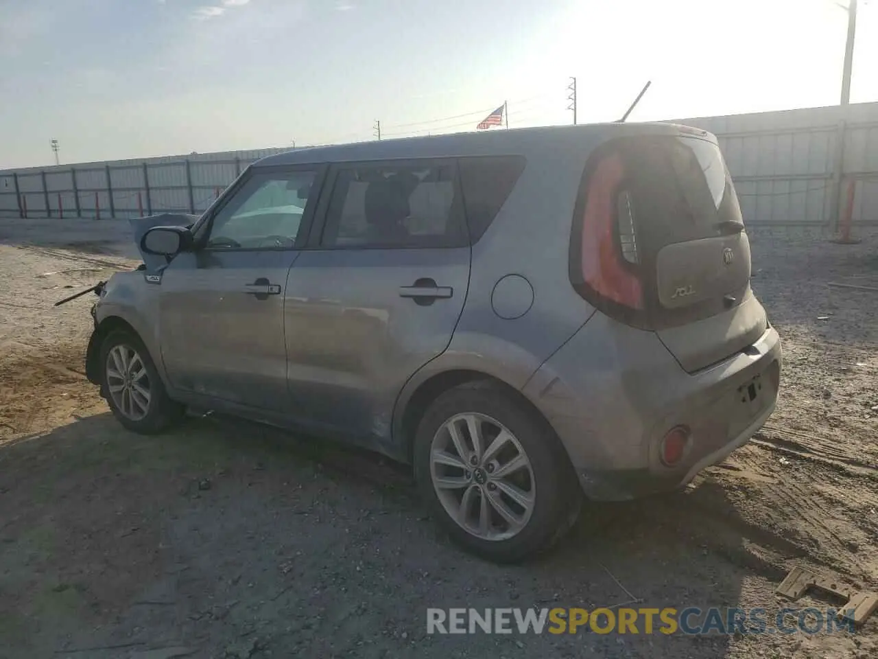 2 Photograph of a damaged car KNDJP3A58K7699481 KIA SOUL 2019