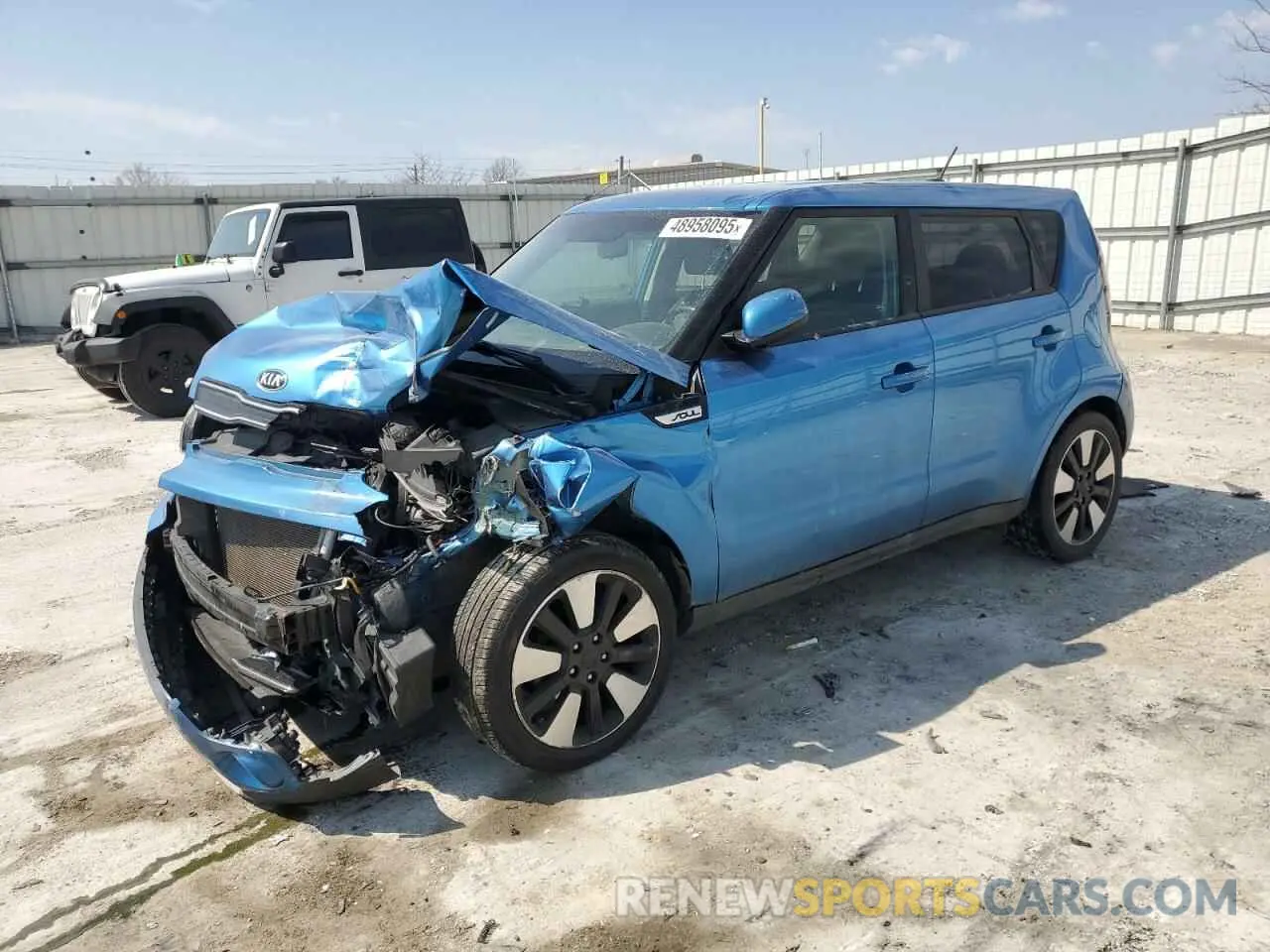 1 Photograph of a damaged car KNDJP3A59K7646613 KIA SOUL 2019