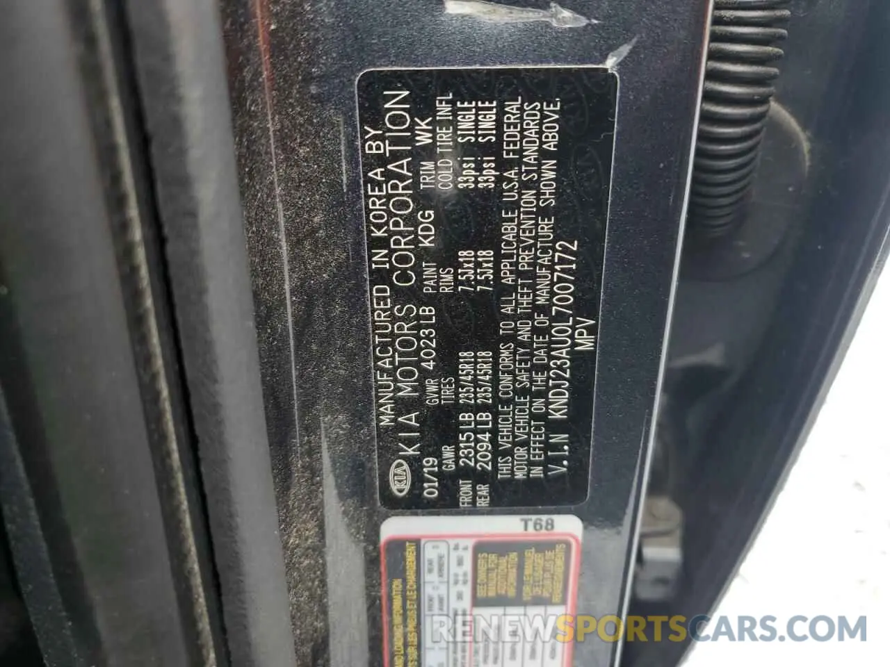 12 Photograph of a damaged car KNDJ23AU0L7007172 KIA SOUL 2020