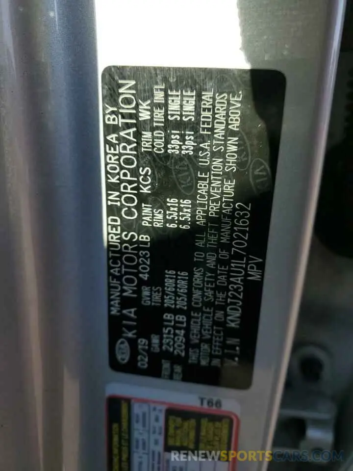15 Photograph of a damaged car KNDJ23AU1L7021632 KIA SOUL 2020