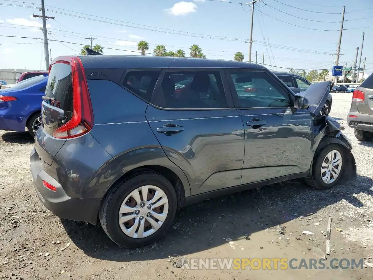 3 Photograph of a damaged car KNDJ23AU1L7038608 KIA SOUL 2020