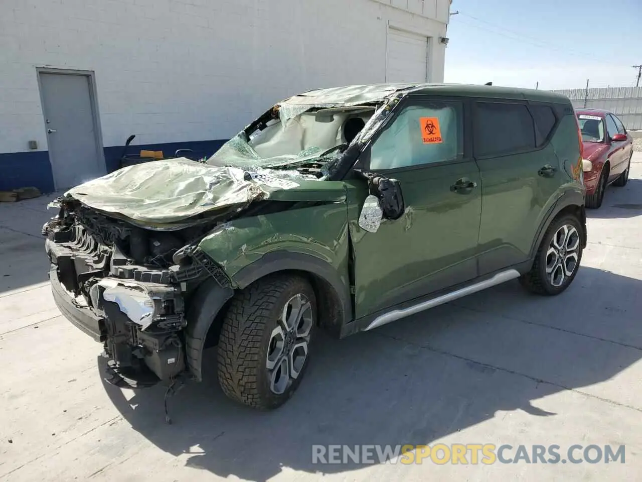 1 Photograph of a damaged car KNDJ23AU2L7042909 KIA SOUL 2020
