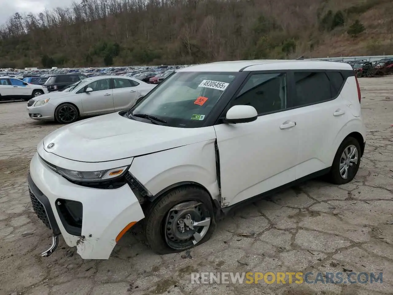 1 Photograph of a damaged car KNDJ23AU2L7077403 KIA SOUL 2020