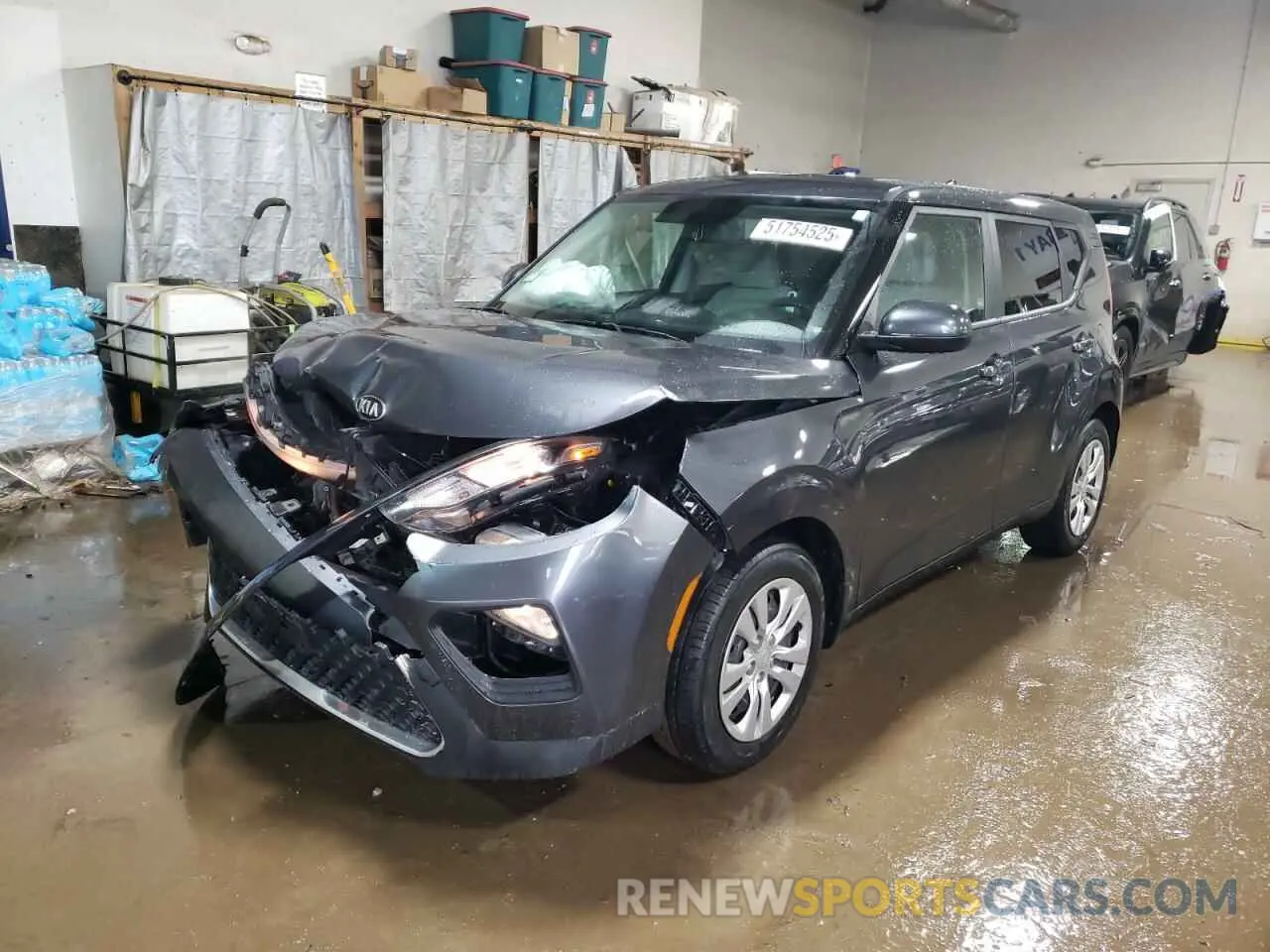 1 Photograph of a damaged car KNDJ23AU2L7726083 KIA SOUL 2020