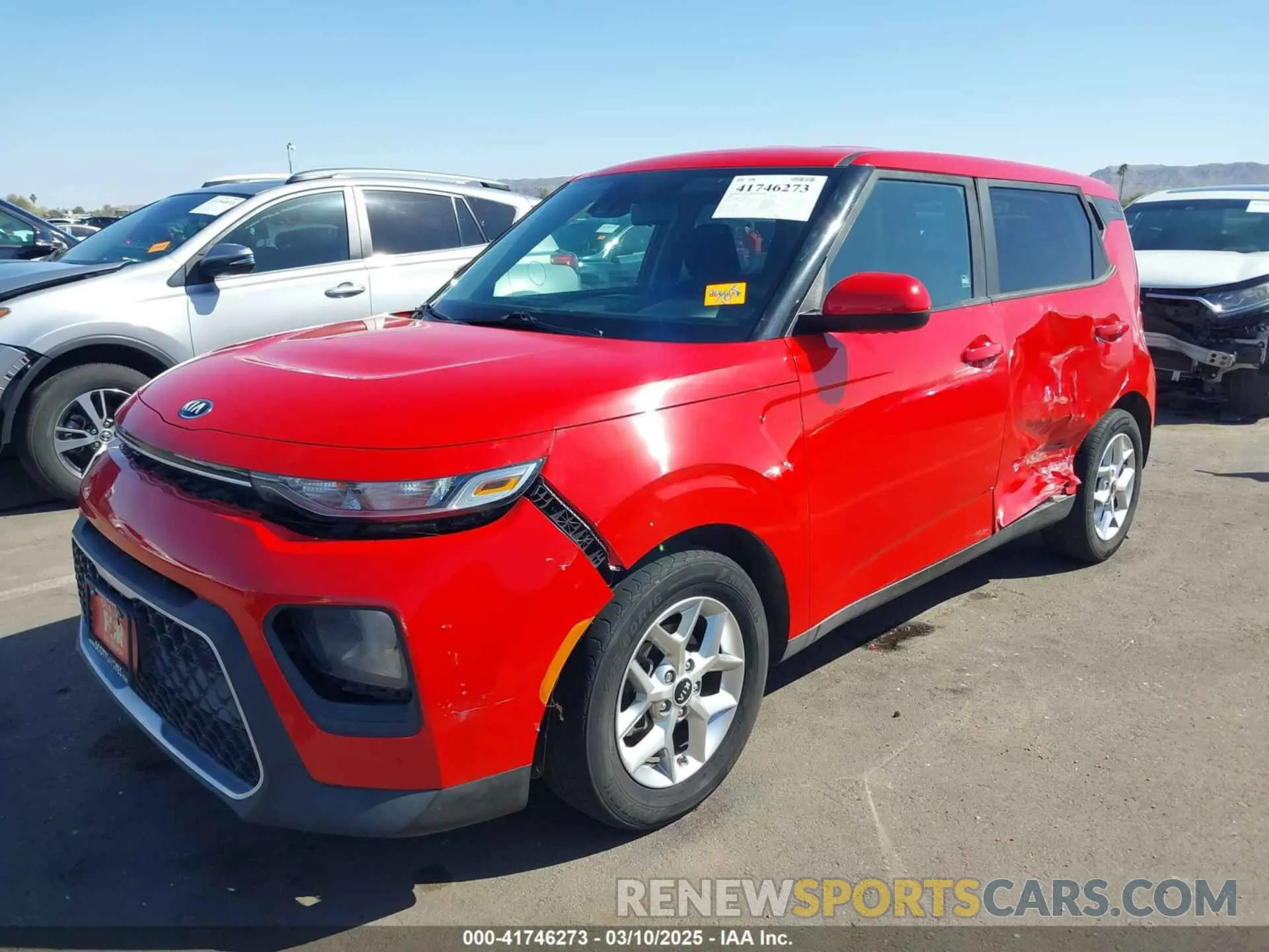 2 Photograph of a damaged car KNDJ23AU3L7025665 KIA SOUL 2020