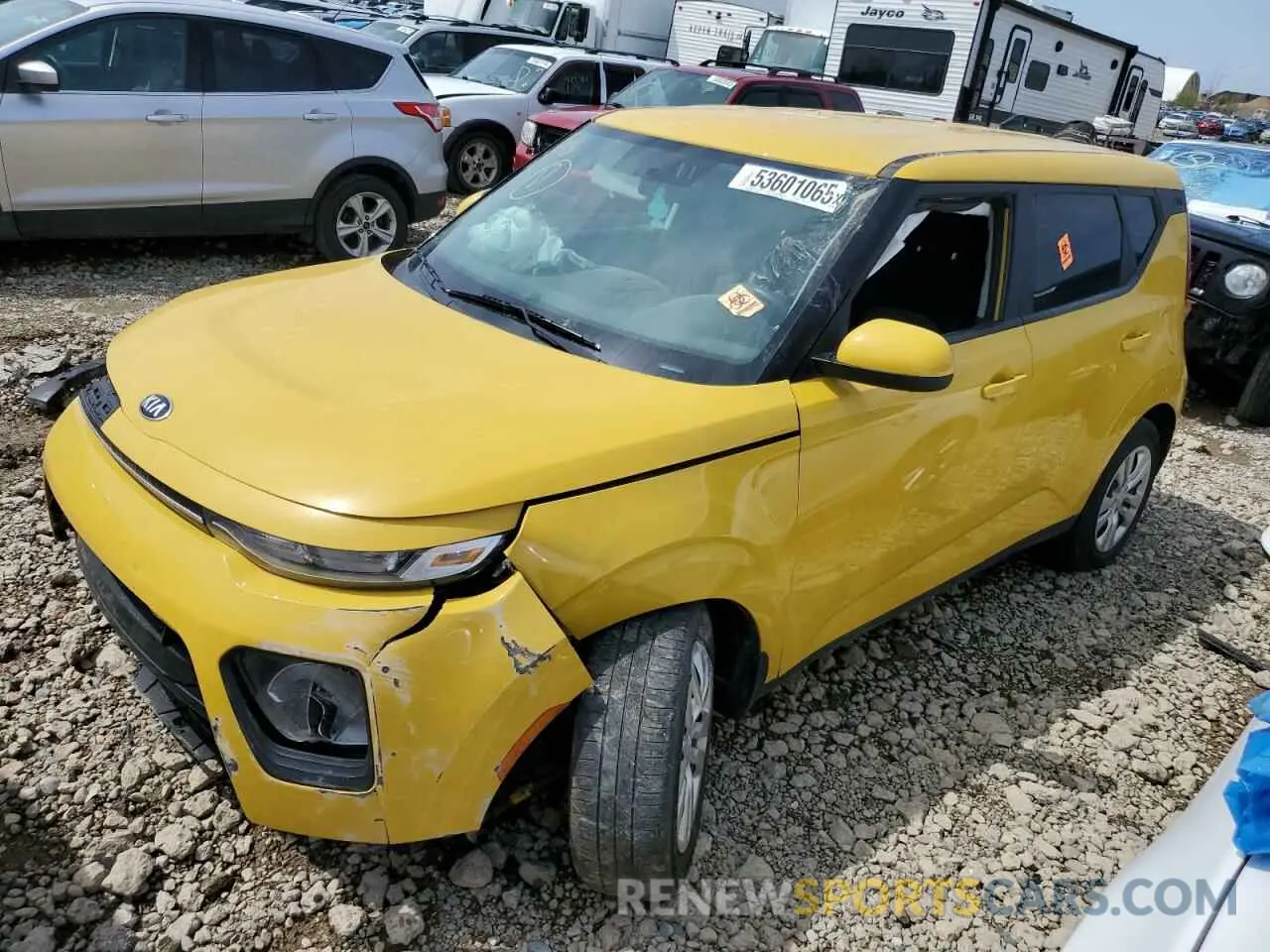 1 Photograph of a damaged car KNDJ23AU3L7067818 KIA SOUL 2020