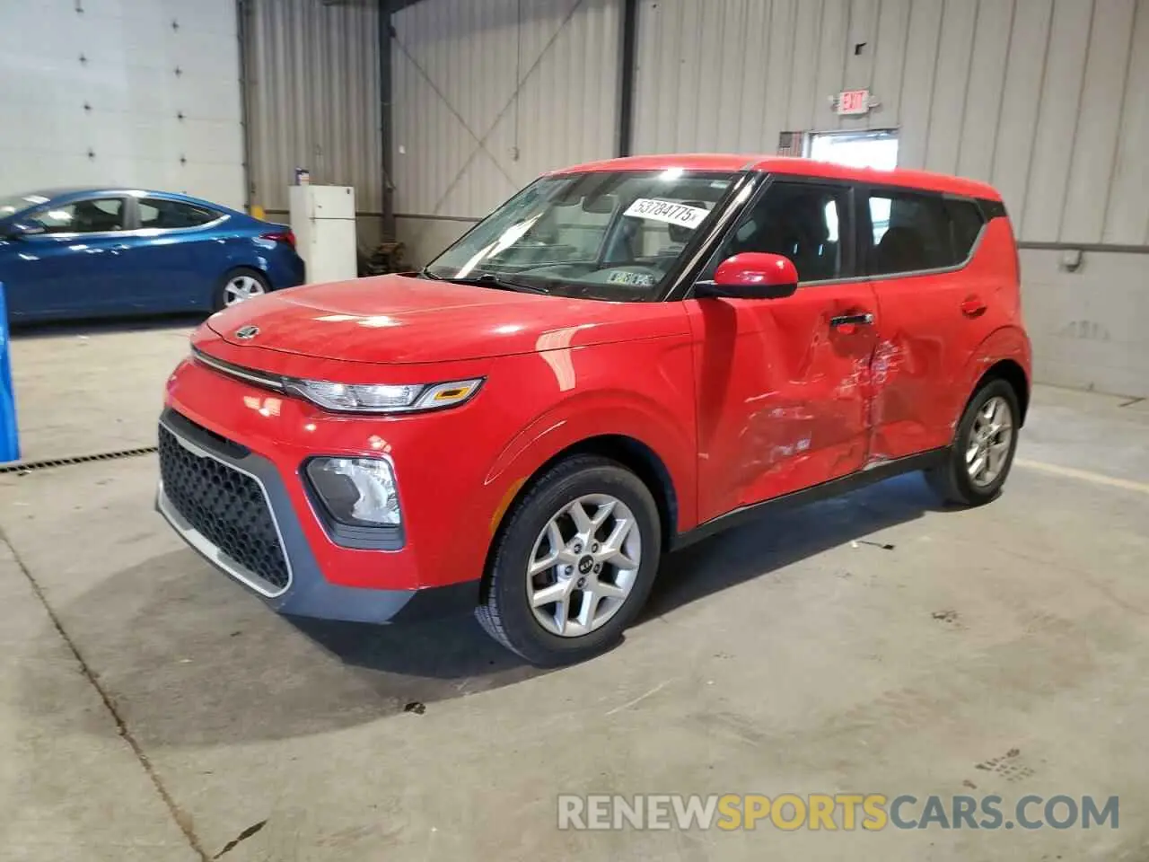 1 Photograph of a damaged car KNDJ23AU3L7123983 KIA SOUL 2020