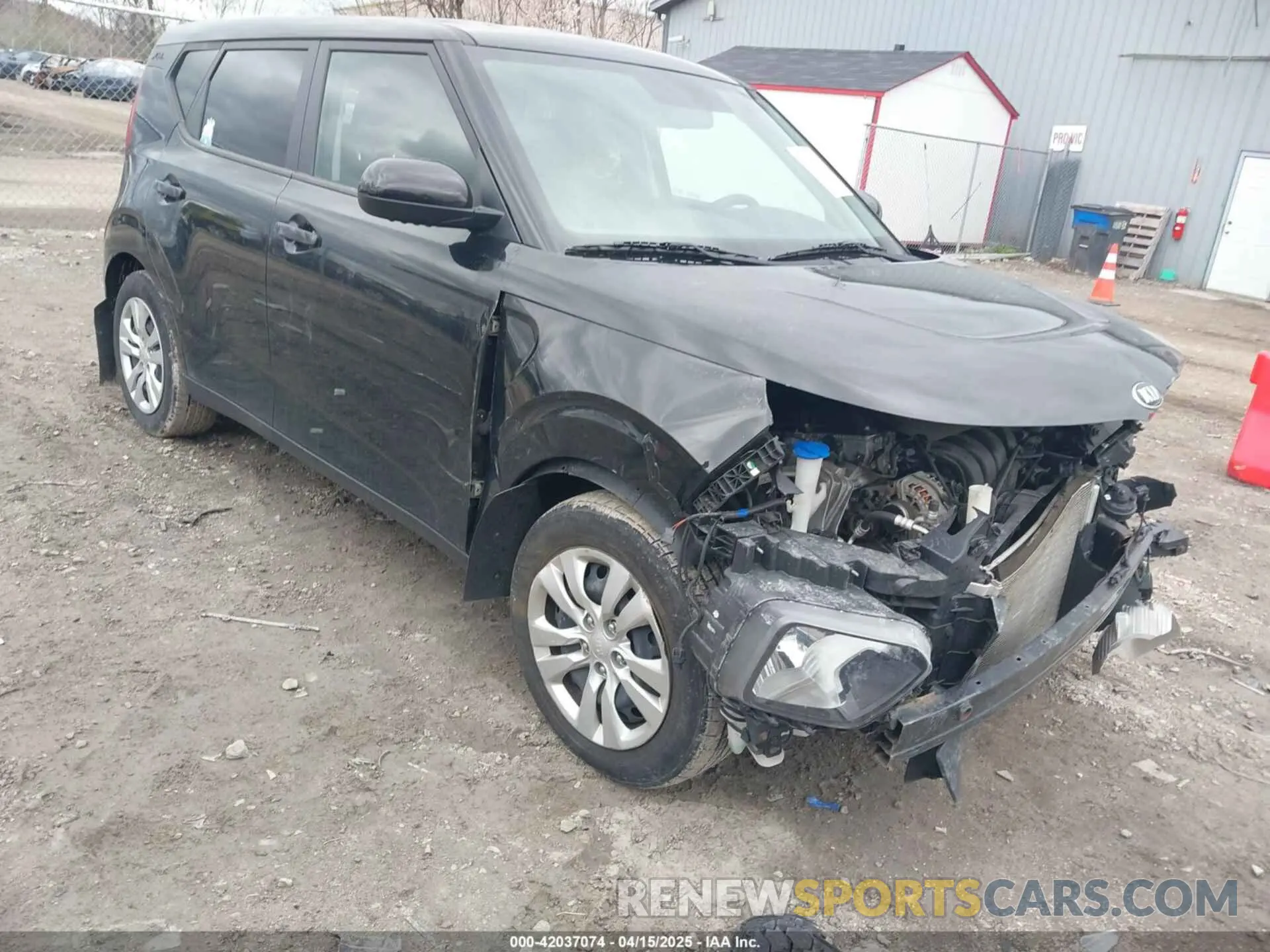 1 Photograph of a damaged car KNDJ23AU4L7020605 KIA SOUL 2020