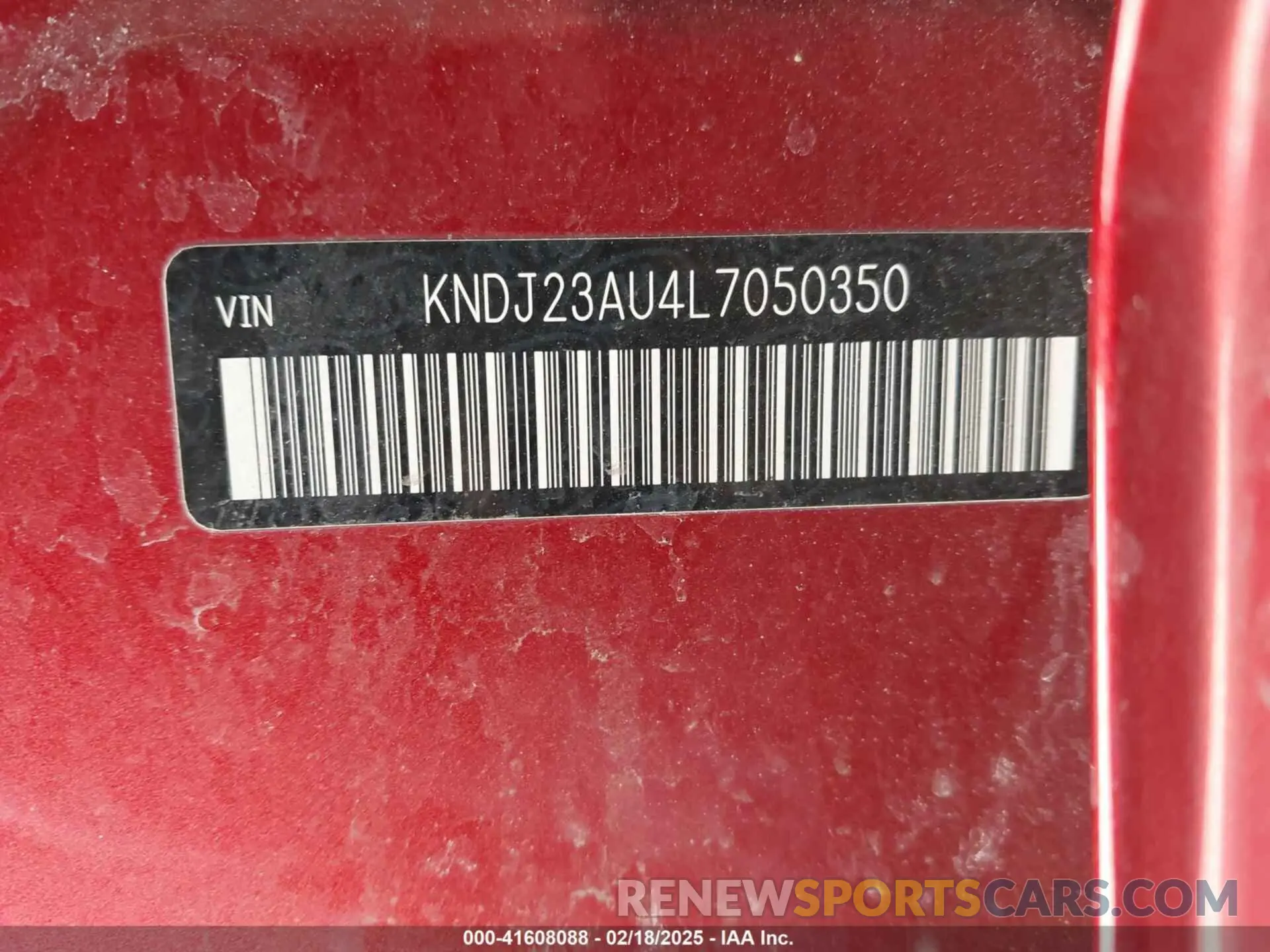 9 Photograph of a damaged car KNDJ23AU4L7050350 KIA SOUL 2020