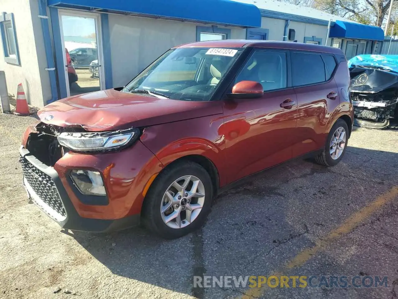 1 Photograph of a damaged car KNDJ23AU4L7078407 KIA SOUL 2020