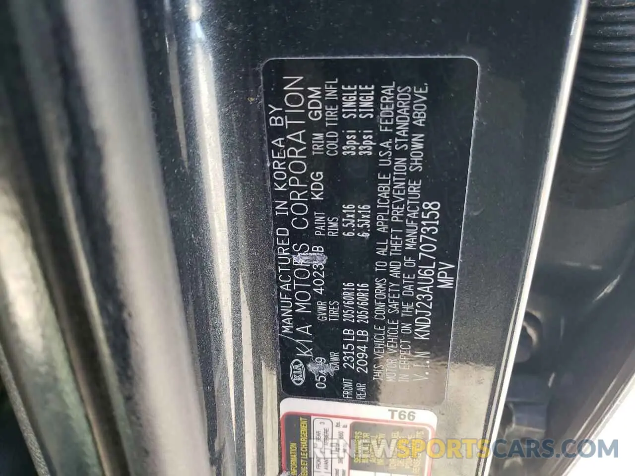 13 Photograph of a damaged car KNDJ23AU6L7073158 KIA SOUL 2020