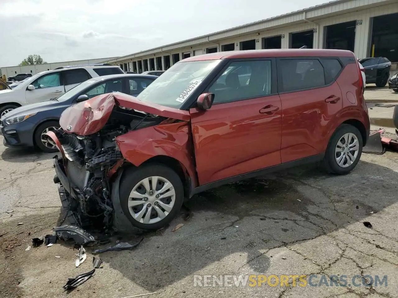 1 Photograph of a damaged car KNDJ23AU6L7091384 KIA SOUL 2020