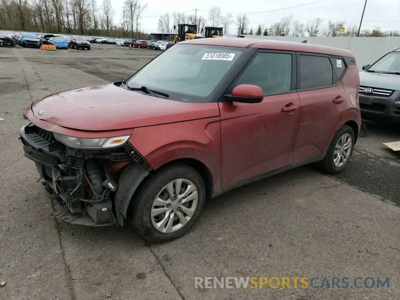 1 Photograph of a damaged car KNDJ23AU7L7084041 KIA SOUL 2020