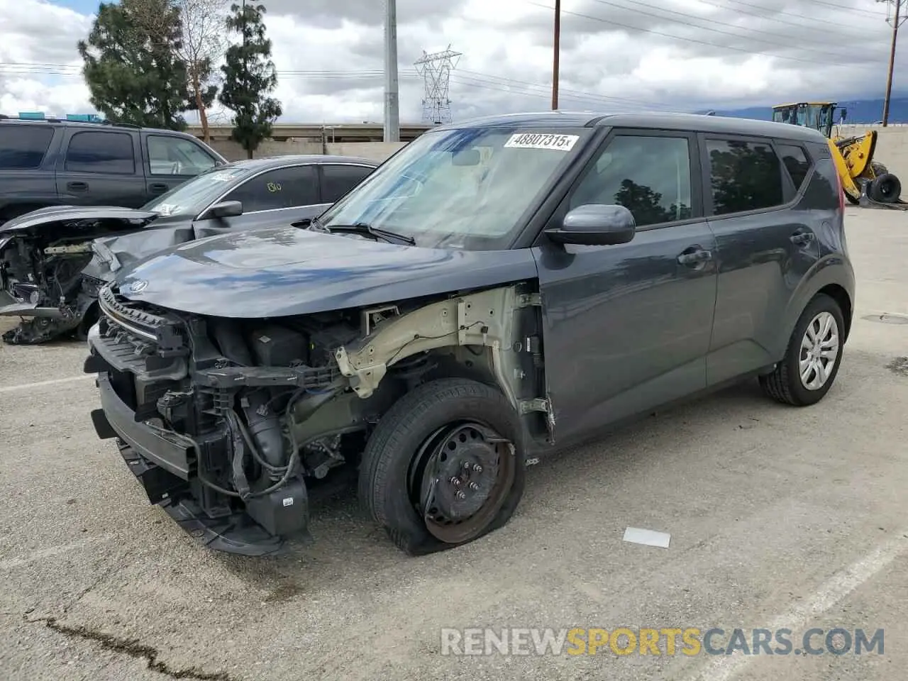 1 Photograph of a damaged car KNDJ23AU7L7103445 KIA SOUL 2020