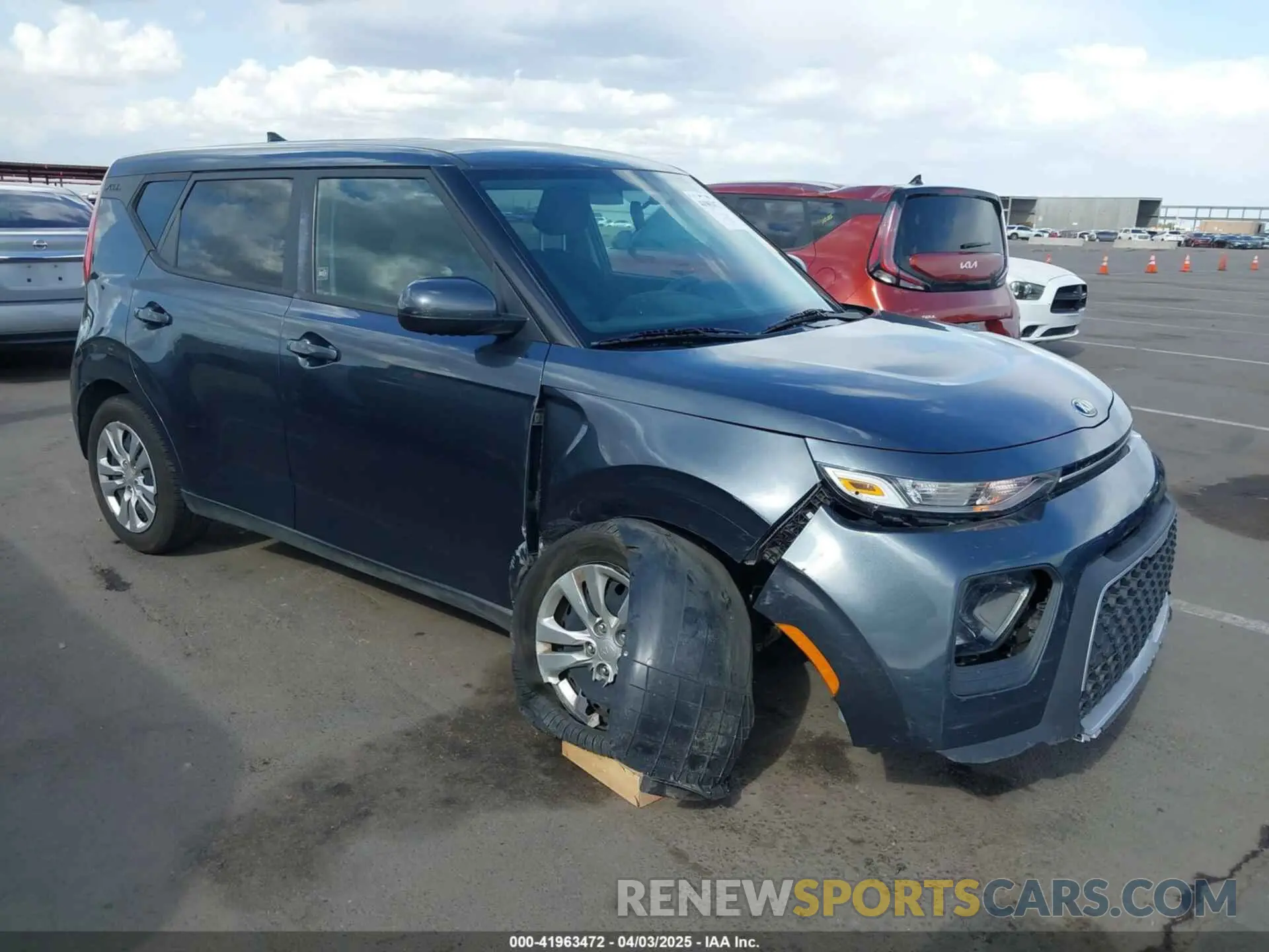 1 Photograph of a damaged car KNDJ23AU7L7107950 KIA SOUL 2020