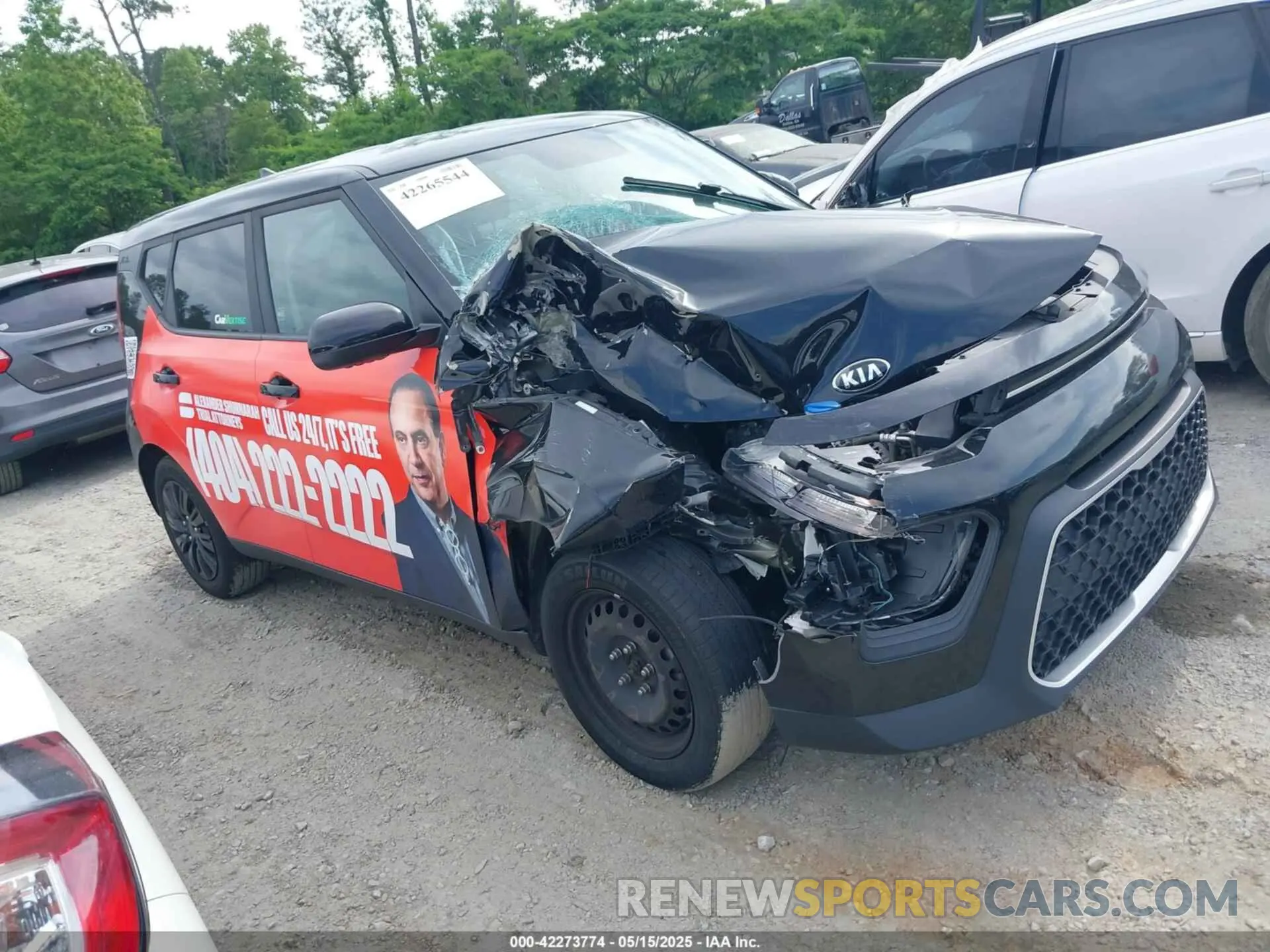 1 Photograph of a damaged car KNDJ23AU8L7071220 KIA SOUL 2020