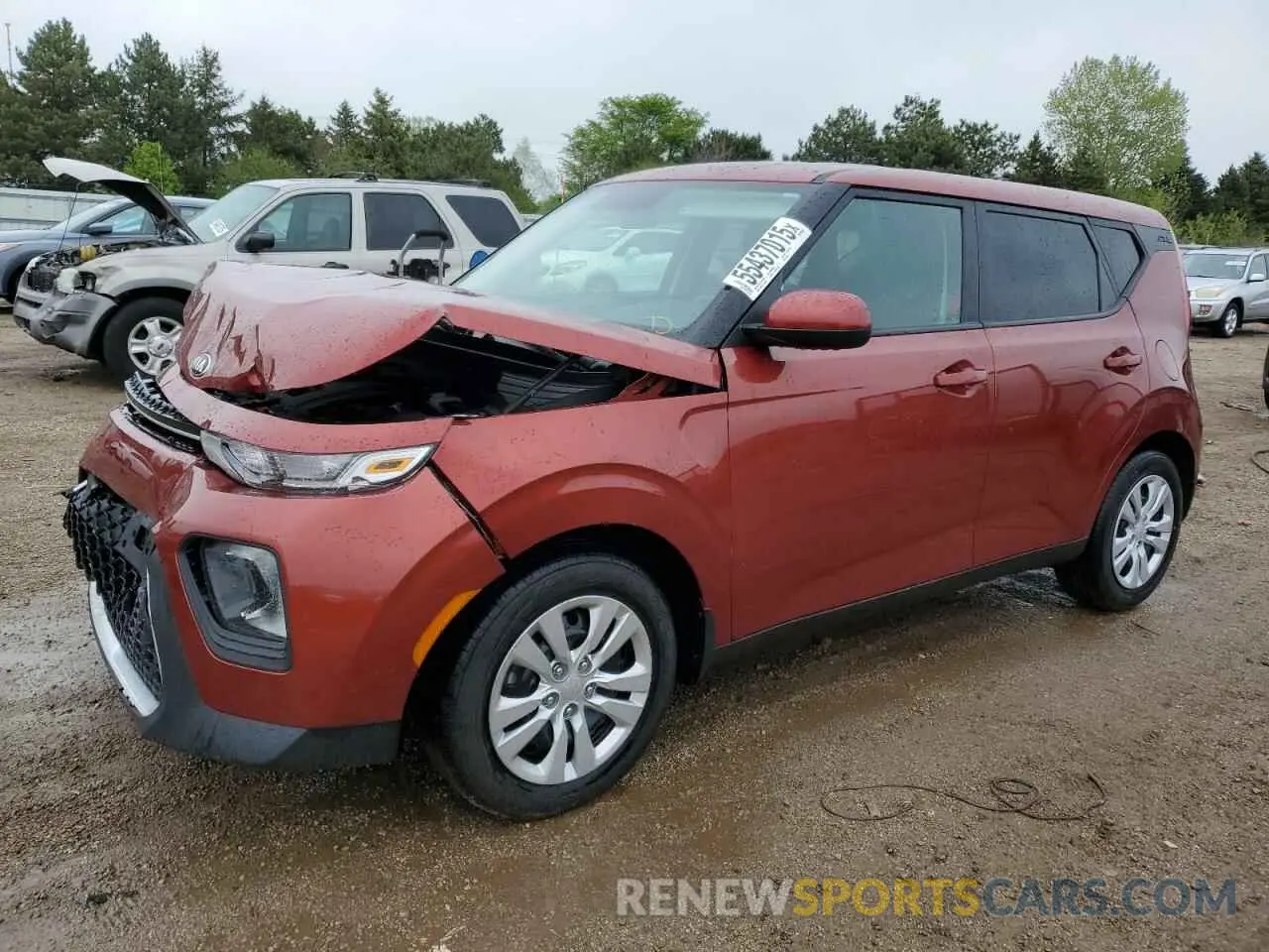1 Photograph of a damaged car KNDJ23AU8L7072321 KIA SOUL 2020