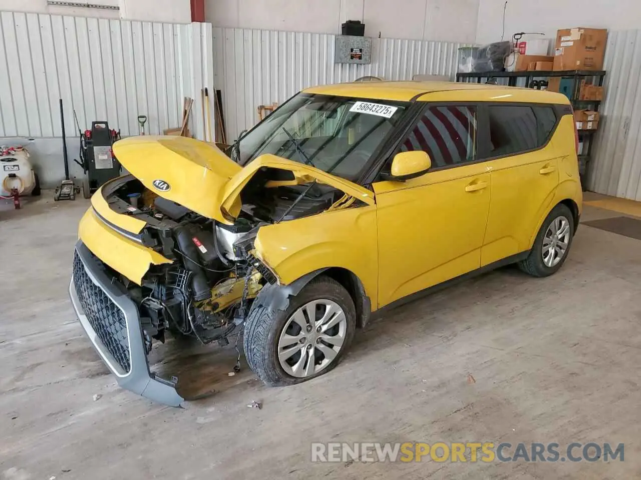 1 Photograph of a damaged car KNDJ23AU8L7090317 KIA SOUL 2020