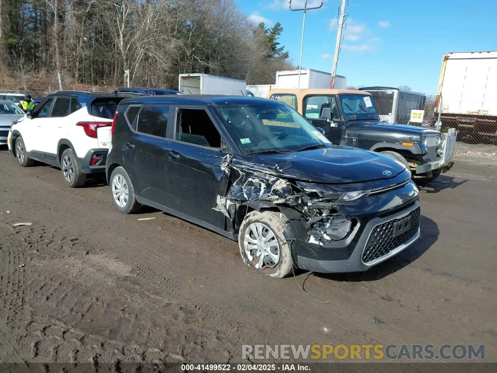 1 Photograph of a damaged car KNDJ23AU8L7091578 KIA SOUL 2020