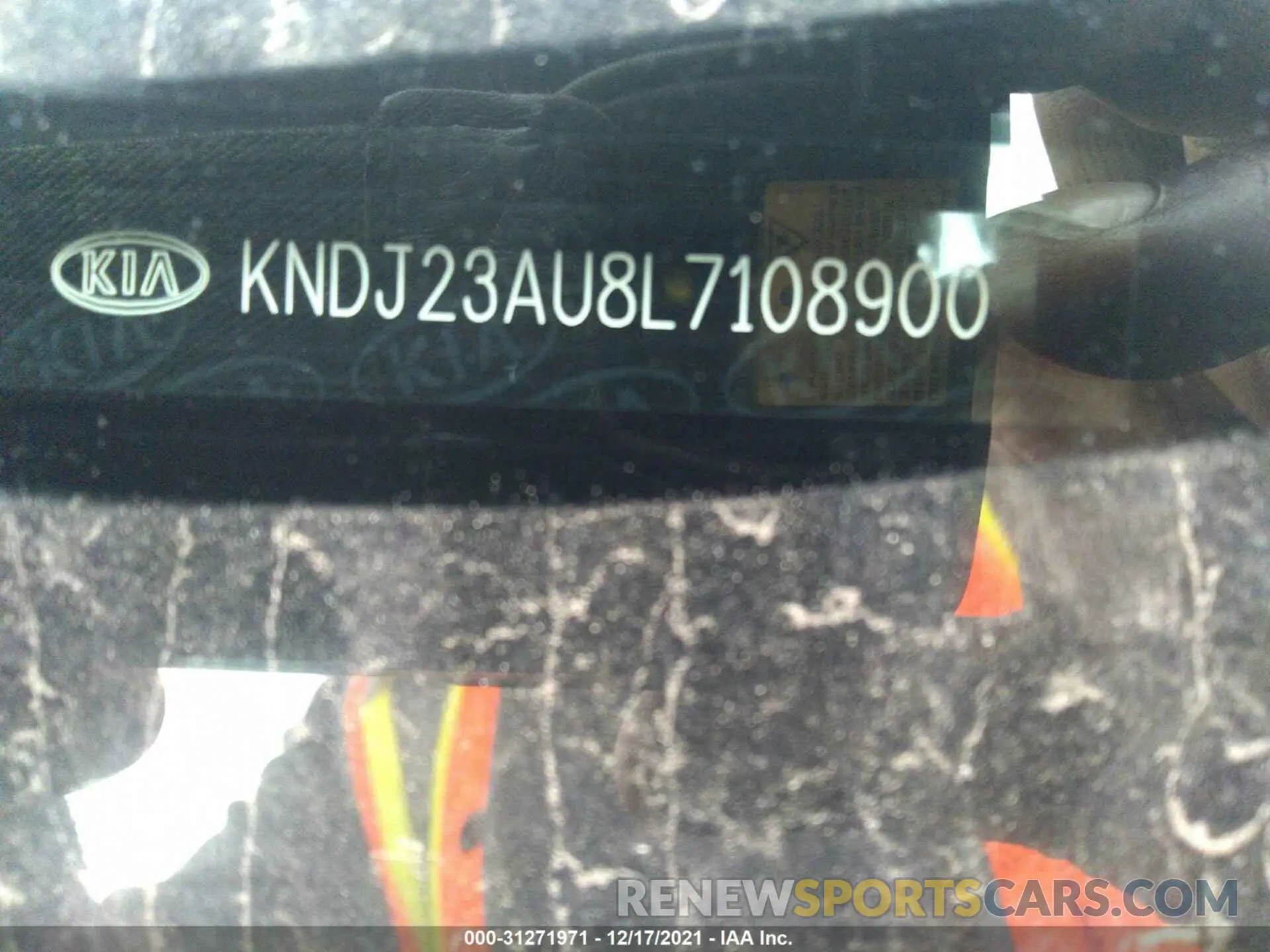 9 Photograph of a damaged car KNDJ23AU8L7108900 KIA SOUL 2020