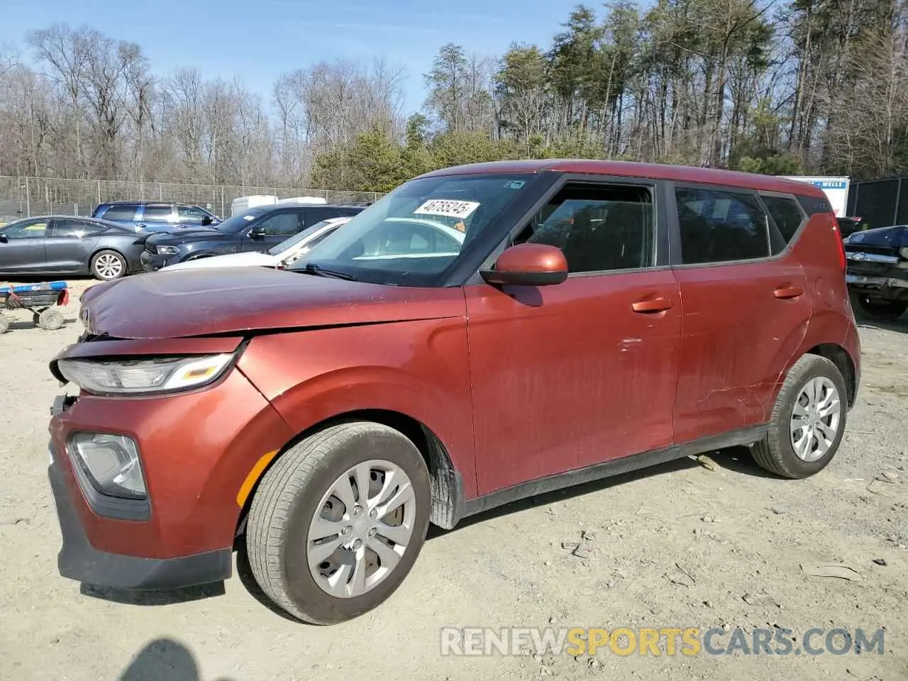 1 Photograph of a damaged car KNDJ23AU9L7033916 KIA SOUL 2020