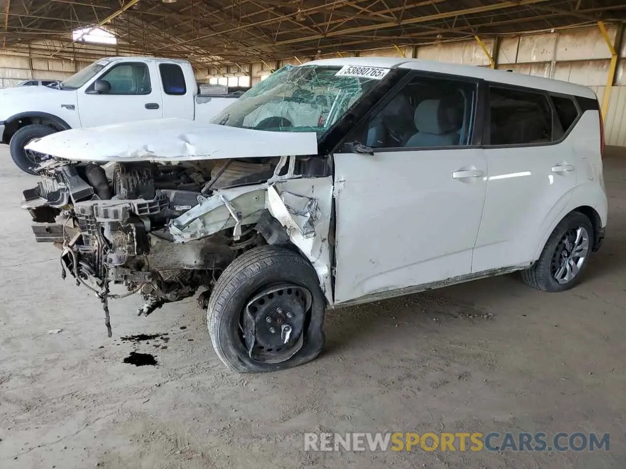 1 Photograph of a damaged car KNDJ23AU9L7712603 KIA SOUL 2020