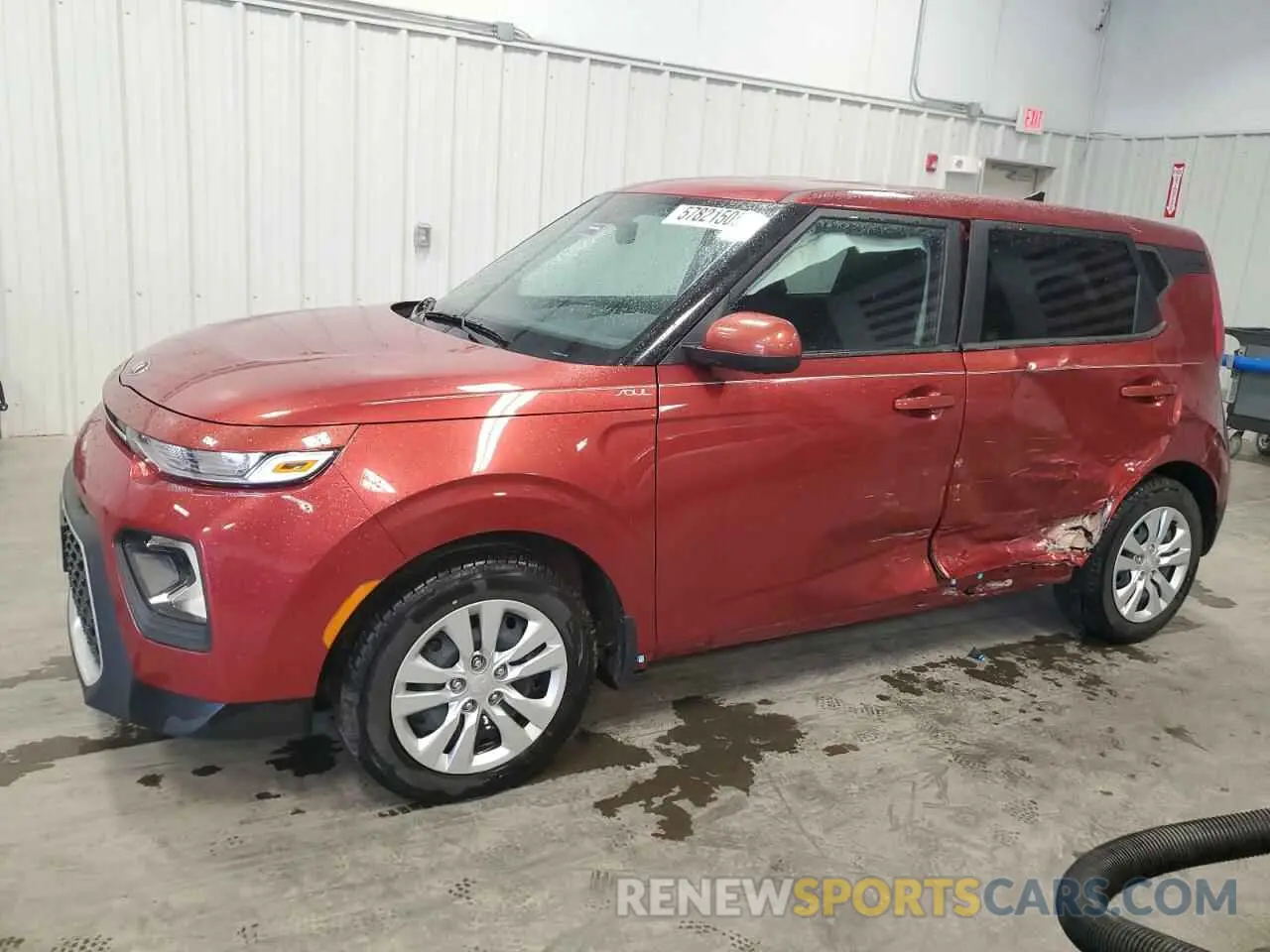 1 Photograph of a damaged car KNDJ23AUXL7052880 KIA SOUL 2020