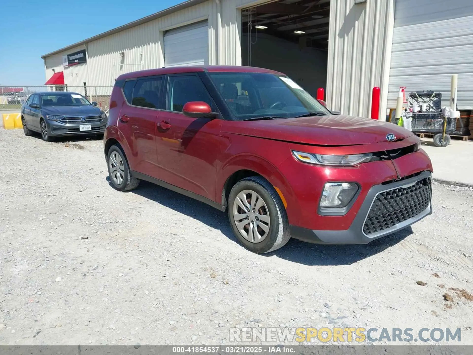 1 Photograph of a damaged car KNDJ23AUXL7099228 KIA SOUL 2020