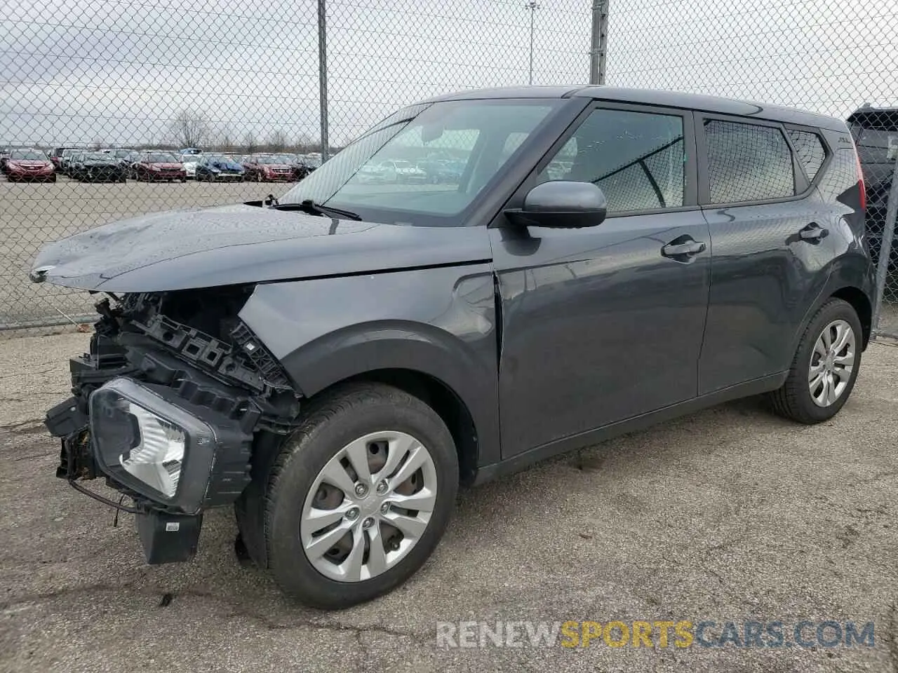 1 Photograph of a damaged car KNDJ23AUXL7723609 KIA SOUL 2020